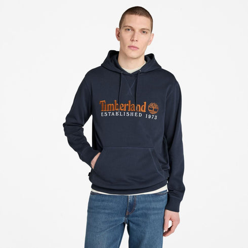 Men's Embroidered Logo Loopback Hoodie