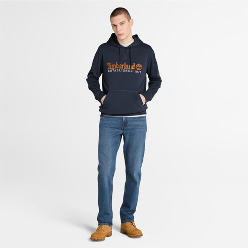 Men's Embroidered Logo Loopback Hoodie