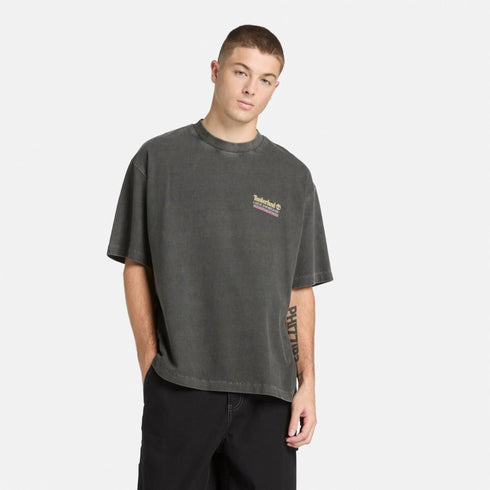 Timberland Mens Fly Fishing Graphic Tee in Black