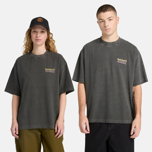 Timberland Mens Fly Fishing Graphic Tee in Black