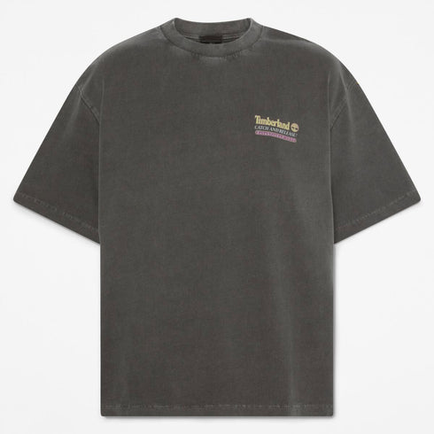 Timberland Mens Fly Fishing Graphic Tee in Black