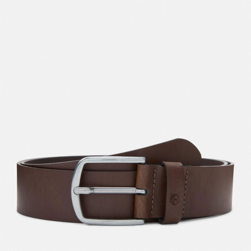 Timberland Mens Bluff Point Leather Belt in Brown
