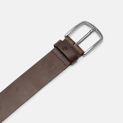 Timberland Mens Bluff Point Leather Belt in Brown