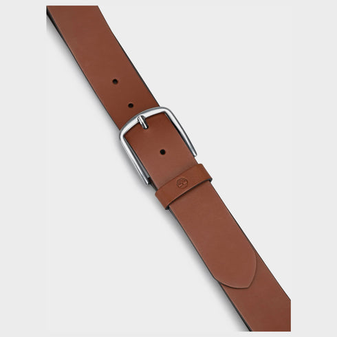 Timberland Mens Bluff Point Leather Belt in Brown
