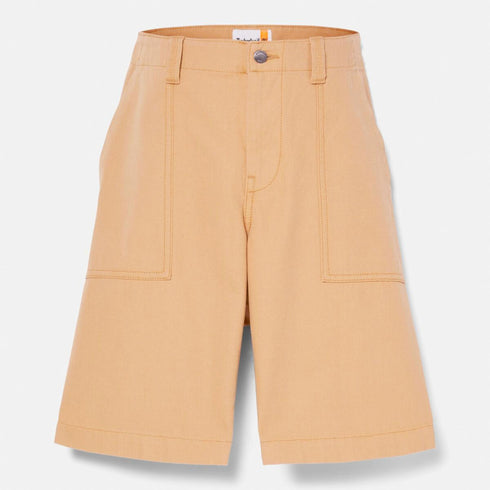 Timberland Mens Crystal Lake Tfo Canvas Fatigue Shorts in Light Wheat Boot