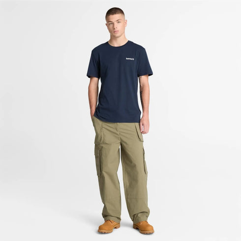 Men's Small Linear Logo Print Tee