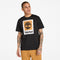 Timberland Mens Stack Logo Colored Short Sleeve Tee in Black