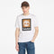 Timberland Mens Stack Logo Colored Short Sleeve Tee in White