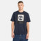 Timberland Mens Stack Logo Colored Short Sleeve Tee in Blue