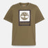 Timberland Mens Stack Logo Colored Short Sleeve Tee in Green