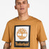 Timberland Mens Stack Logo Colored Short Sleeve Tee in Brown