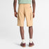 Timberland Mens Brookline Poplin Cargo Short in Light Wheat Boot