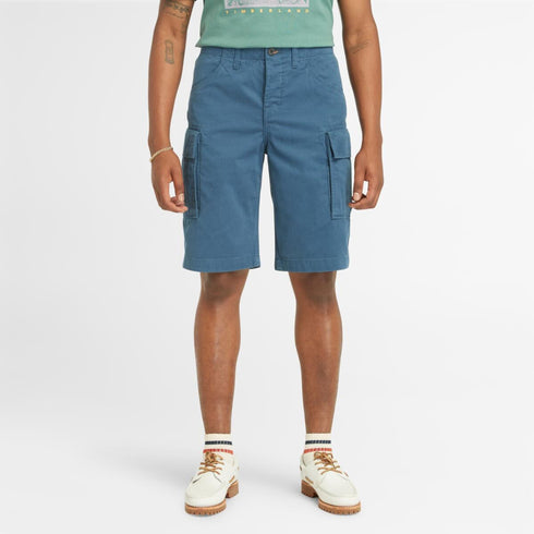 Timberland Mens Brookline Twill Cargo Short in Dark Denim