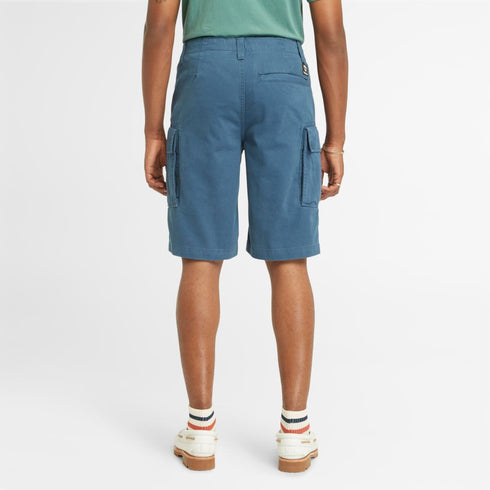 Timberland Mens Brookline Twill Cargo Short in Dark Denim