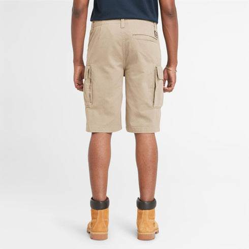 Timberland Mens Brookline Twill Cargo Short in Lemon Pepper