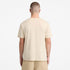 Timberland Mens Garment Dye Logo Graphic Tee in Beige