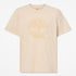 Timberland Mens Garment Dye Logo Graphic Tee in Beige