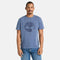 Timberland Mens Garment Dye Logo Graphic Tee in Blue