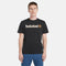 Timberland Mens Kennebec River Linear Logo Short Sleeve Tee in Black