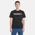 Timberland Mens Kennebec River Linear Logo Short Sleeve Tee in Black