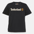 Timberland Mens Kennebec River Linear Logo Short Sleeve Tee in Black