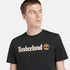 Timberland Mens Kennebec River Linear Logo Short Sleeve Tee in Black
