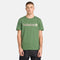 Timberland Mens Kennebec River Linear Logo Short Sleeve Tee in Green