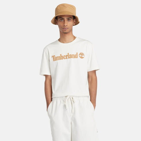 Timberland Mens Kennebec River Linear Logo Short - T-Shirt in White