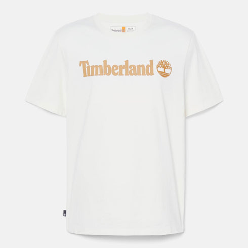 Timberland Mens Kennebec River Linear Logo Short - T-Shirt in White