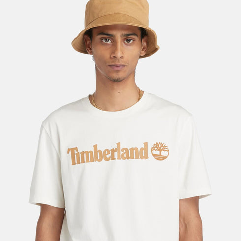 Timberland Mens Kennebec River Linear Logo Short - T-Shirt in White