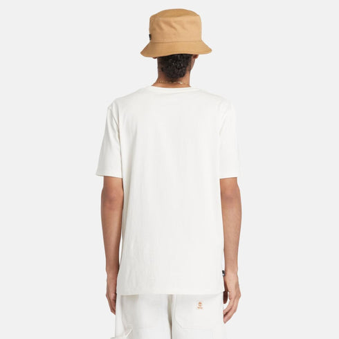 Timberland Mens Kennebec River Linear Logo Short - T-Shirt in White