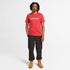 Timberland Mens Kennebec River Linear Logo Short Sleeve Tee in Red