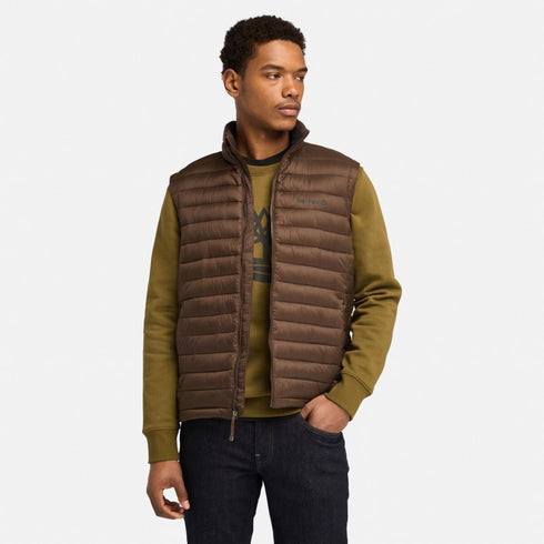 Timberland Mens Durable Water Repellent Vest in Dark Brown