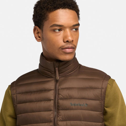 Timberland Mens Durable Water Repellent Vest in Dark Brown
