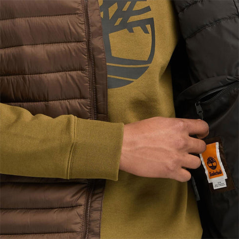 Timberland Mens Durable Water Repellent Vest in Dark Brown