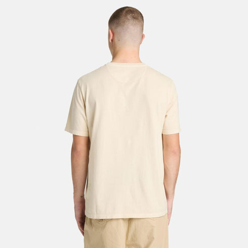 Timberland Mens Dunstan River Garment Dye Short Sleeve Tee in Beige