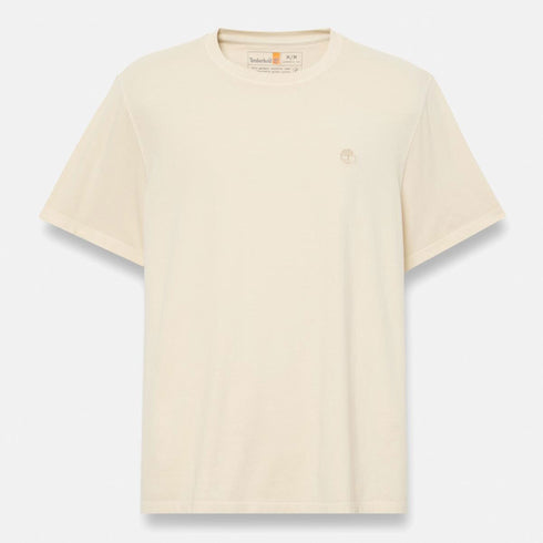 Timberland Mens Dunstan River Garment Dye Short Sleeve Tee in Beige