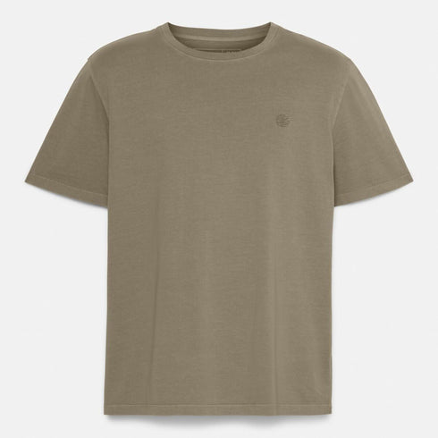 Timberland Mens Dunstan River Garment Dye Short Sleeve Tee in Green