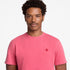 Timberland Mens Dunstan River Garment Dye Short Sleeve Tee in Red
