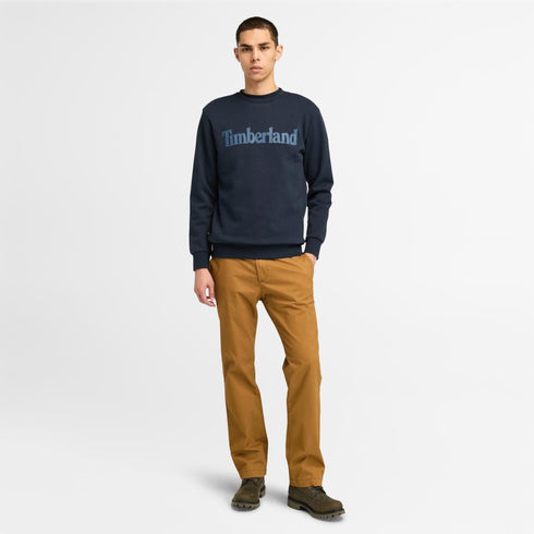 Men's Wordmark Logo Brushback Crew Neck