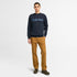 Men's Wordmark Logo Brushback Crew Neck