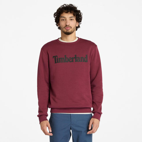 Men's Wordmark Logo Brushback Crew Neck