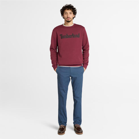 Men's Wordmark Logo Brushback Crew Neck