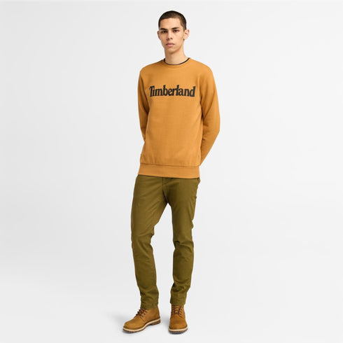 Men's Wordmark Logo Brushback Crew Neck