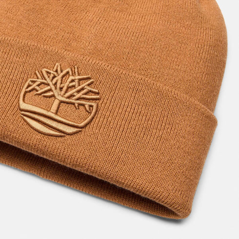 Timberland 3D Embroidery Beanie in Wheat