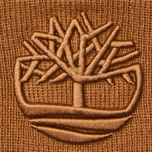 Timberland 3D Embroidery Beanie in Wheat