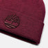 Timberland 3D Embroidery Beanie in Burgundy