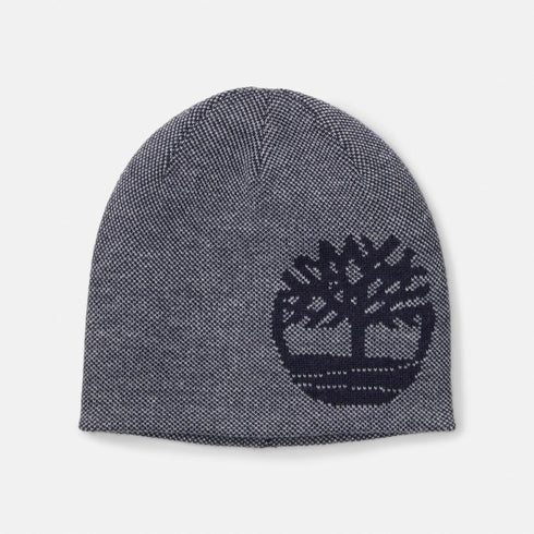 Timberland Reversible Logo Beanie in Navy