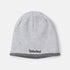 Timberland Reversible Logo Beanie in Light Grey