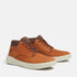 Timberland Mens Mid Lace Up Sneaker in Medium Brown